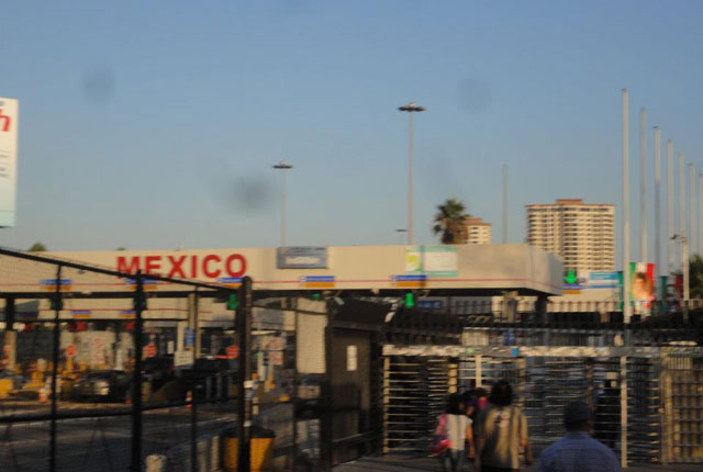 アメリカとメキシコの国境の街